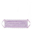 Never Say Never Pleated Face Mask - Lavender - One Size