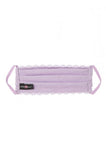 Never Say Never Pleated Face Mask - Lavender - One Size