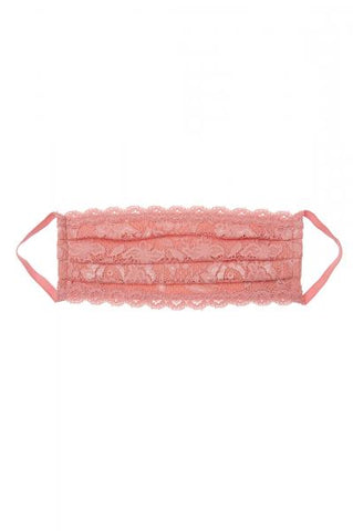 Never Say Never Pleated Face Mask - Nuavo Mauve - One Size