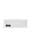 Never Say Never Pleated Face Mask - White - One Size