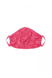 Never Say Never V Face Mask - Hot Pink - One Size