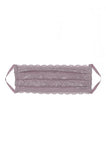 Never Say Never Pleated Face Mask - Dusty Mauve - One Size