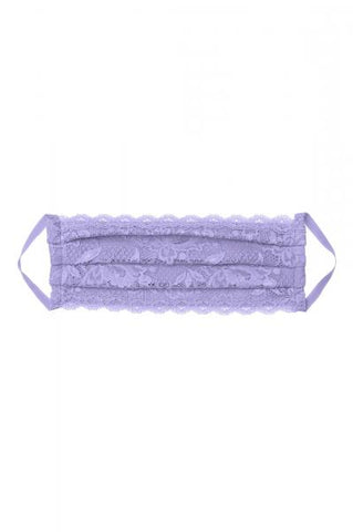 Never Say Never Pleated Face Mask - Issus Purple - One Size