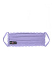 Never Say Never Pleated Face Mask - Issus Purple - One Size