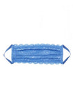 Never Say Never Pleated Face Mask - Sparta Blue - One Size