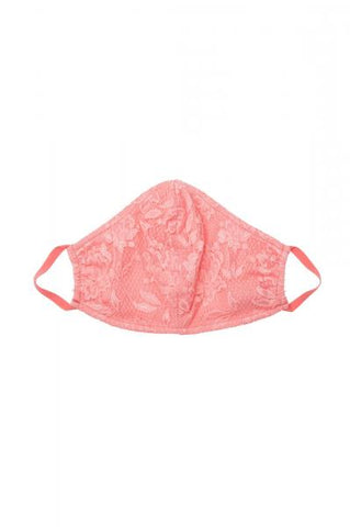 Never Say Never Pleated Face Mask - Quartz Pink - One Size
