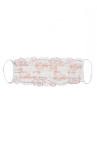 Savona Pleated Face Mask - Moon Ivory/Mandoria - One Size