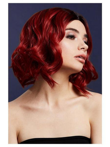 Kourtney Curls Bob Wig - Ruby Red