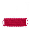 Never Say Never Pleated Face Mask - Poinsettia - One Size
