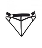 Zuri High-waist Open-back Brief - Black -