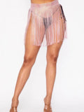 Wild Eyes Jewel Cover Up Skirt - Pink -