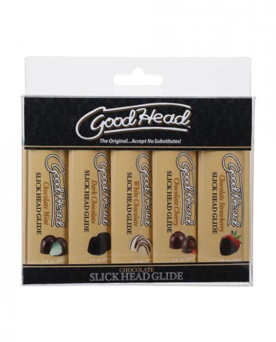 GoodHead Chocolate Slick Head Glide - Asst. Flavors Pack of 5
