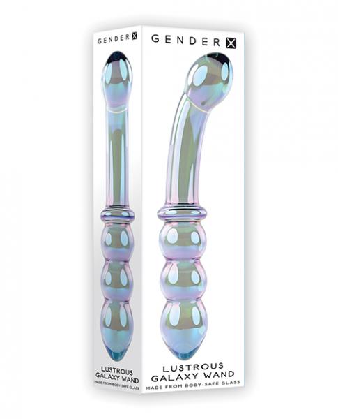 Gender X Lustrous Galaxy Wand Dual Ended Glass Massager - Green BB Store Gender X Lustrous Galaxy Wand Dual Ended Glass Massager - Green BB Store