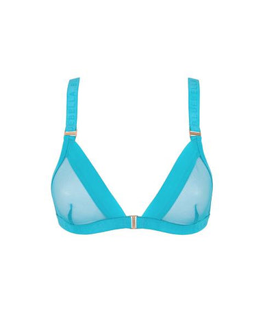 Lilia Mesh Non-wired Bra - Peacock Blue -