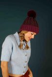 Freya Bobble Hat - Damson