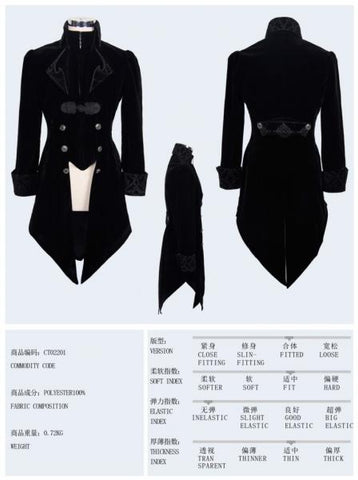 Vintage Swallowtail Jacket - Black -