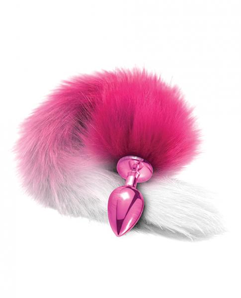 Nixie Metal Butt w/Faux Fur Tail - Pink Metallic BB Store Nixie Metal Butt w/Faux Fur Tail - Pink Metallic BB Store