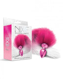 Nixie Metal Butt w/Faux Fur Tail - Pink Metallic