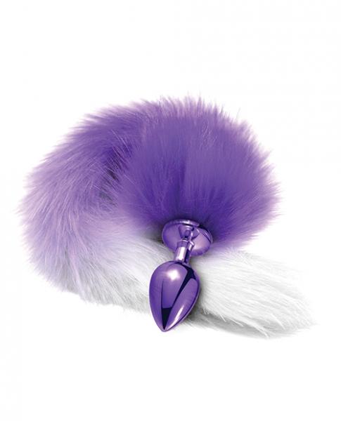 Nixie Metal Butt Plug w/Faux Fur Tail - Purple Metallic BB Store Nixie Metal Butt Plug w/Faux Fur Tail - Purple Metallic BB Store