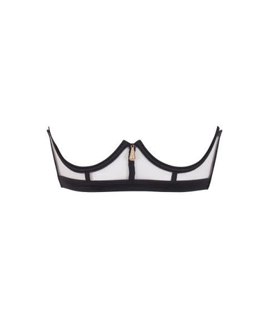 Karina Open Bra - Sheer/Black -