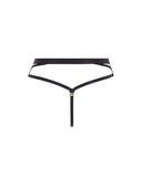 Karina High-waist Thong - Black/Sheer -