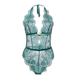 Venus Lace Bodysuit - Green -