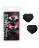 Radiance Heart Pasties - Black - One Size