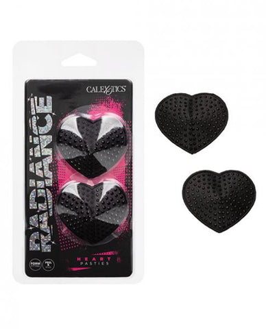 Radiance Heart Pasties - Black - One Size
