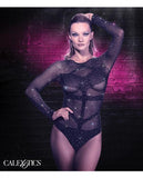 Radiance Long Sleeve Body Suit - Black - One Size