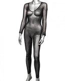 Radiance Crotchless Full Body Suit - Black - One Size