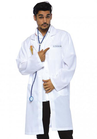 Dr. Phil Good Robe and Stethoscope - White - One Size