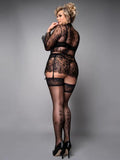 Semi Opaque Decorative Stocking - Black -