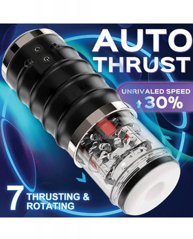 Warrior Auto Thrusting Male Masturbator - Black BB Store Warrior Auto Thrusting Male Masturbator - Black BB Store