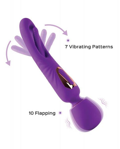 Riley Vibrating Massage Wand & G-Spot Tapping Stimulator - Purple BB Store Riley Vibrating Massage Wand & G-Spot Tapping Stimulator - Purple BB Store