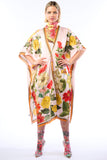 French Kiss Hand-Beaded Kimono - Heavenly Pink - One Size