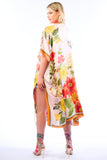 French Kiss Hand-Beaded Kimono - Heavenly Pink - One Size