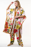 French Kiss Hand-Beaded Kimono - Heavenly Pink - One Size