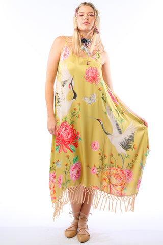 The Legend of the Crane Dress - Mustard -