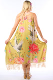 The Legend of the Crane Dress - Mustard -
