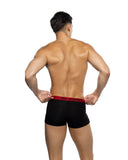 Playboy Mens Tuxedo Modal Boxer Briefs - Black/Red -