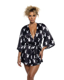 Chill Bunny Robe - Black/White -