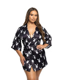 Chill Bunny Robe - Black/White -