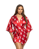 Chill Bunny Robe - Red/White -