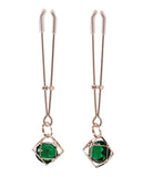 Sportsheets Sex & Mischief Indica Crystal Nipple Clips
