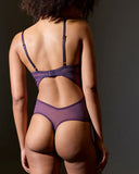 Scylla Bodysuit - Eggplant -
