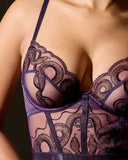 Scylla Bodysuit - Eggplant -