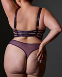 Scylla Thong - Eggplant -