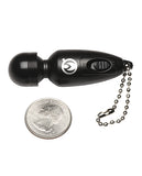 Master Series Thunderstick Mini Vibrating Wand Keychain - Black
