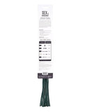 BB Store Sportsheets Indica Dual Impact Crop in emerald green with gold accents. Features spade tip and faux leather falls for sting and thud play.