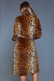 Plush Leopard Robe -